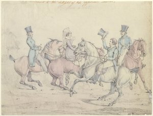 Morning Ride, Original Drawing for Plate 12 of 